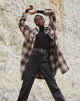 Immagine della camicia Maxiella in marrone check