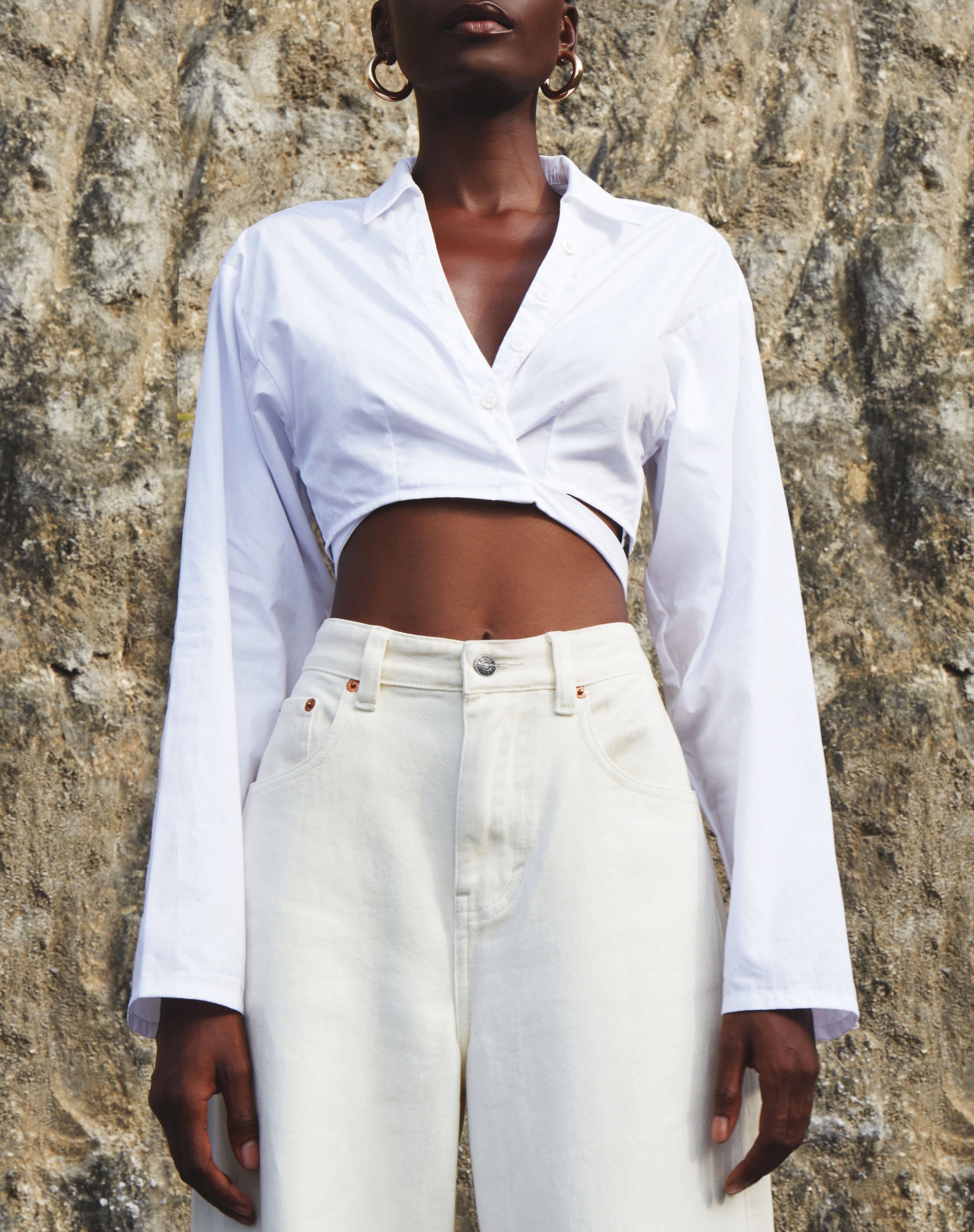 Immagine di Elyse Crop Top in bianco