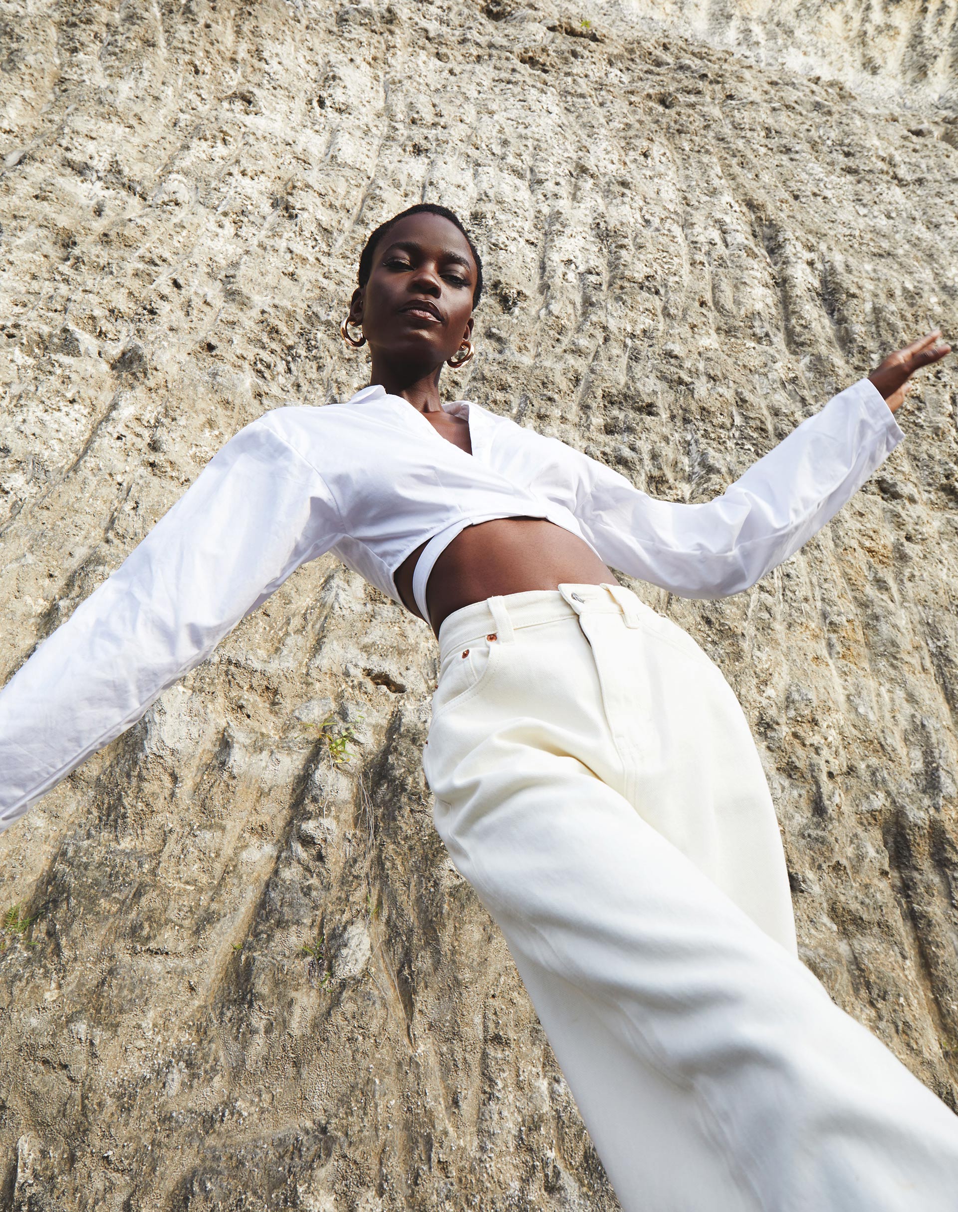 Immagine di Elyse Crop Top in bianco