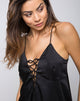Immagine di Jasher Slip Dress in raso nero