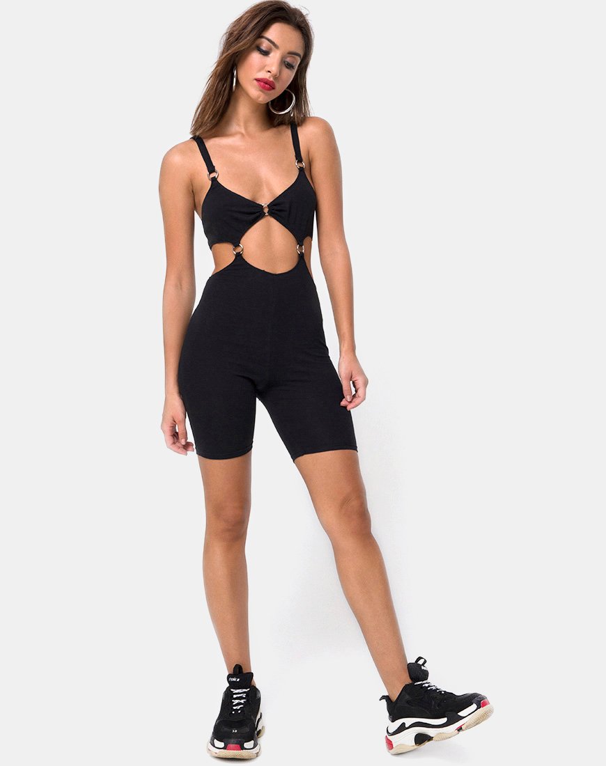Immagine di Jaso Cutout Unitard in nero
