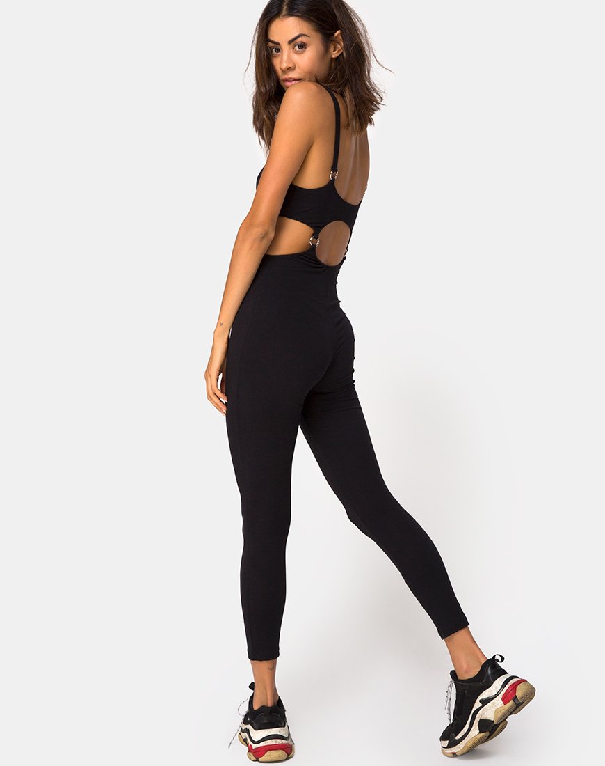 Immagine di Jasola Cutout Unitard in Nero