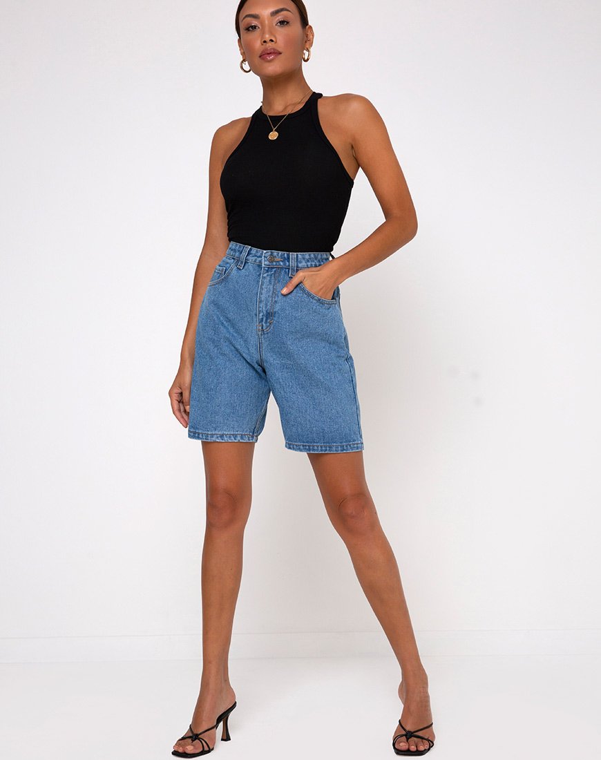 Immagine di Dad Jean Short in Blue Wash