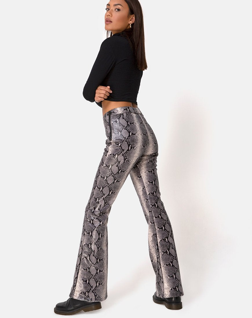 Immagine di Jeden Pantaloni in PU Beige Snake