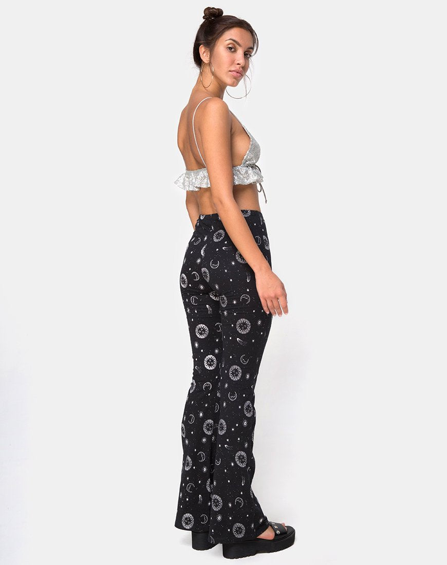 Pantaloni Jeevan in nero celeste piccolo X Princess Polly