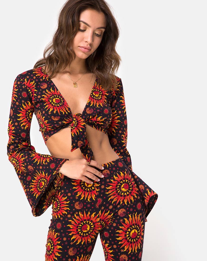 Crop Top Espha in Hot Sun X Princess Polly