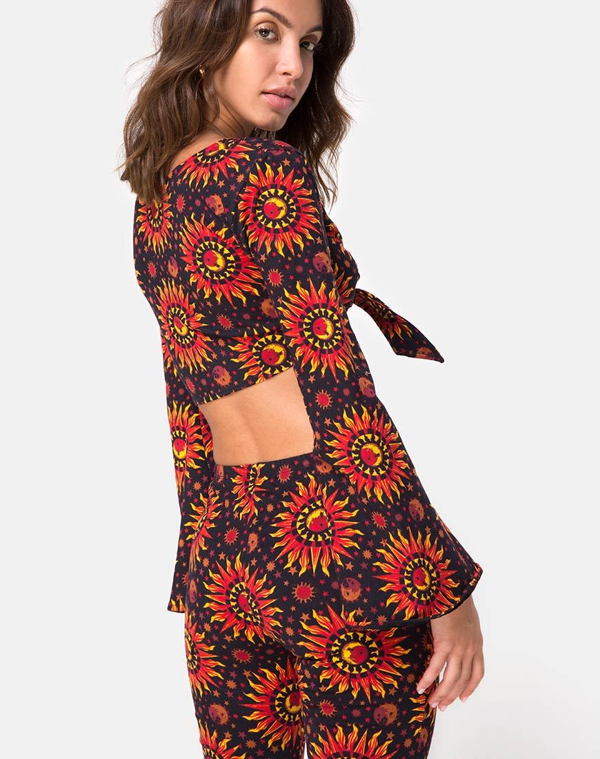 Crop Top Espha in Hot Sun X Princess Polly
