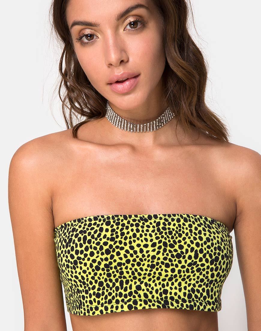 Immagine di Jeevan Top in Wild Cat Yellow X Princess Polly