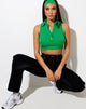 Immagine di Jeleta Crop Top in Rib Fun Verde