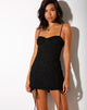 Immagine di Jemora Mini Dress in Black Flock Flutterby