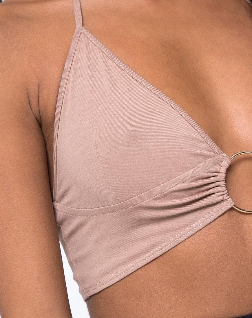 Immagine di Jeppa Crop Top in Jersey Tan