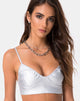 Immagine di Jessie Bralet Top in argento metallizzato