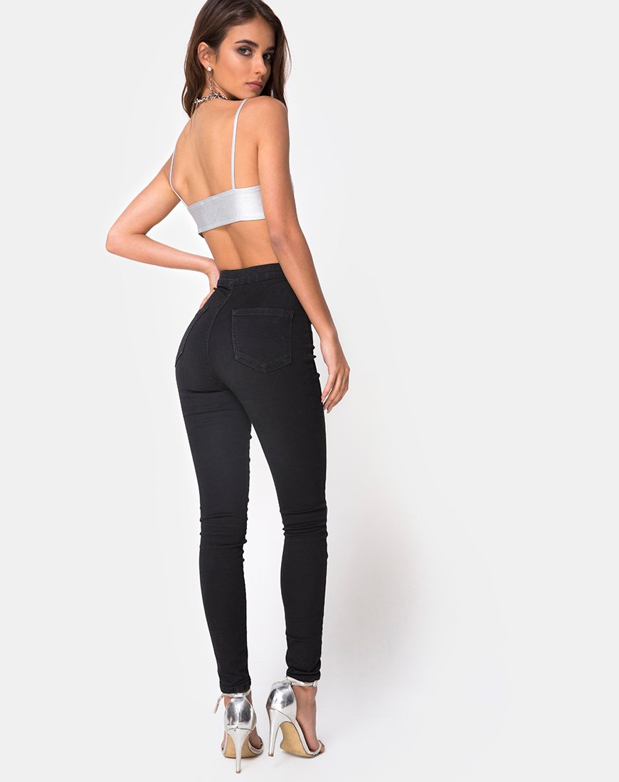 Immagine di Jessie Bralet Top in argento metallizzato