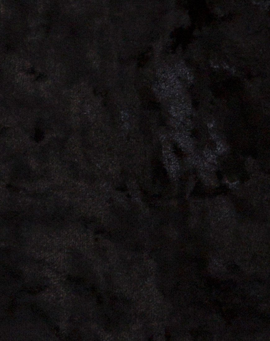 Immagine dell'abito Jezabel in velluto nero schiacciato