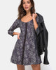 Immagine di Camisa Dress in Grey Rar Leopard