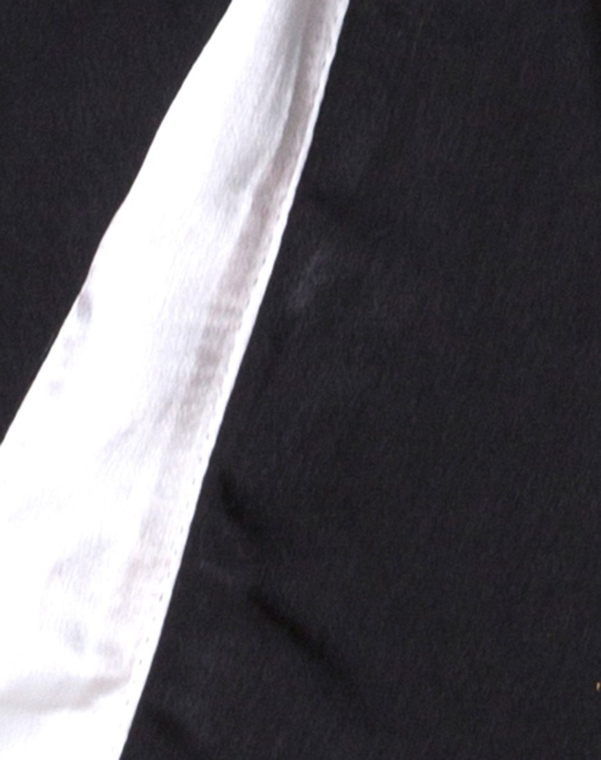 Immagine di Jiho Crop Top nero con strisce avorio