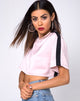 Immagine di Jiho Crop Top in Blush con riga nera