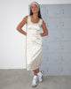 Immagine di Jinora Midi Dress in Raso Vintage Rose Garland