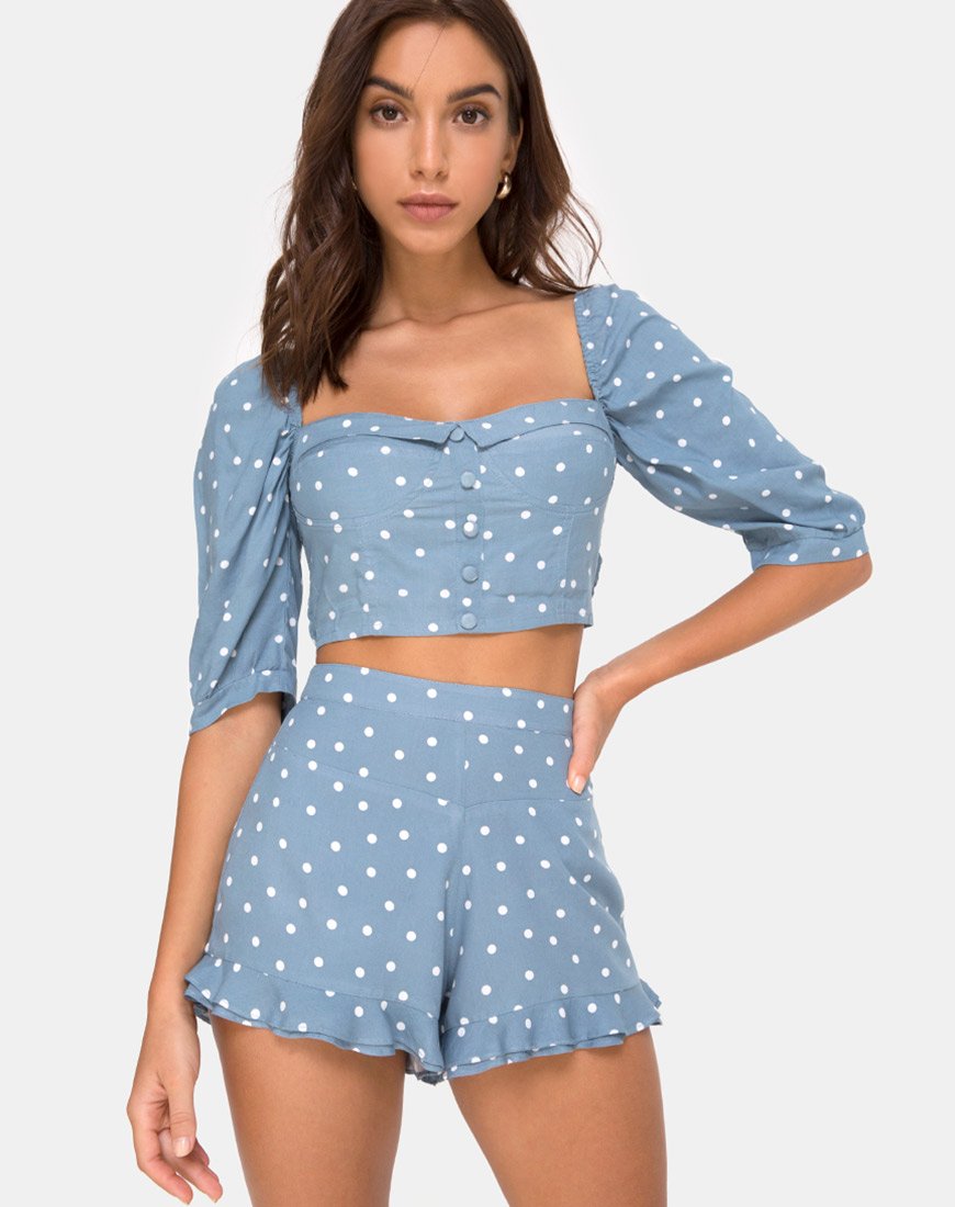 Immagine di Jiro Short in Skater Polka Blu