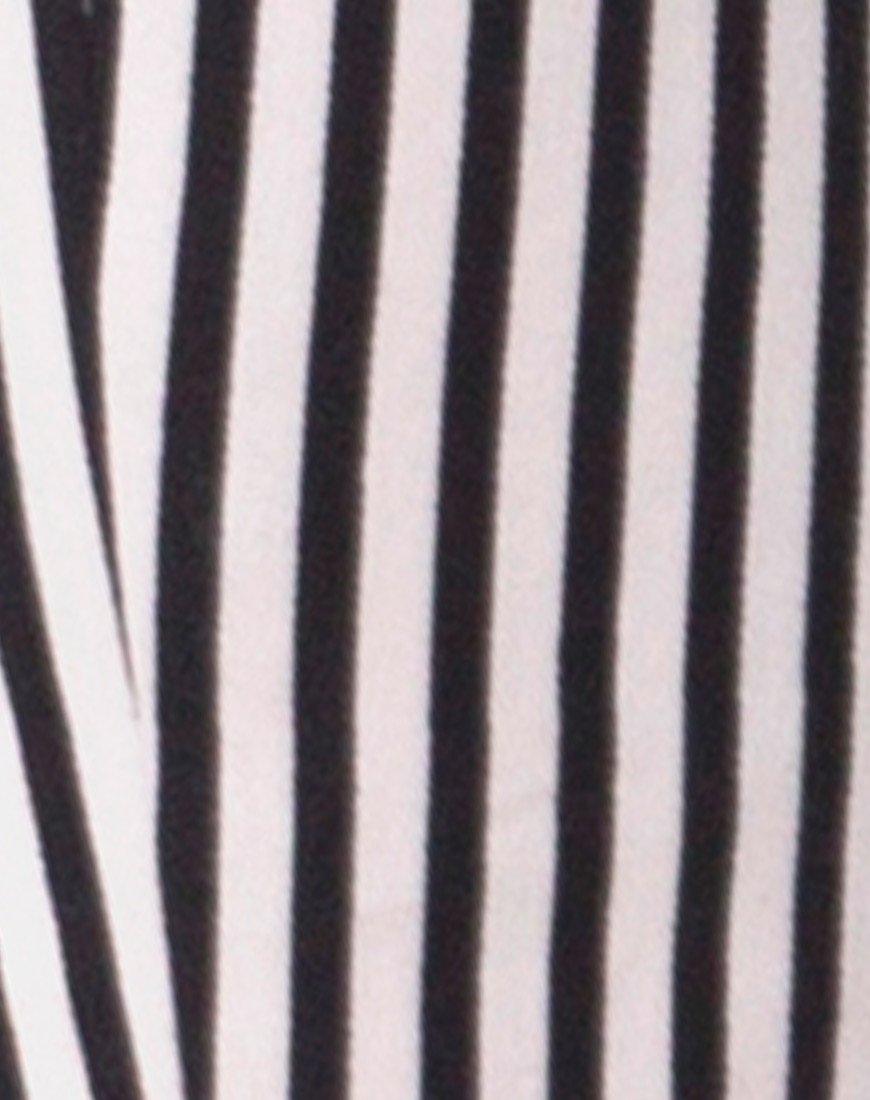 Immagine di Jolim Pantalone in mini gessato nero e nudo