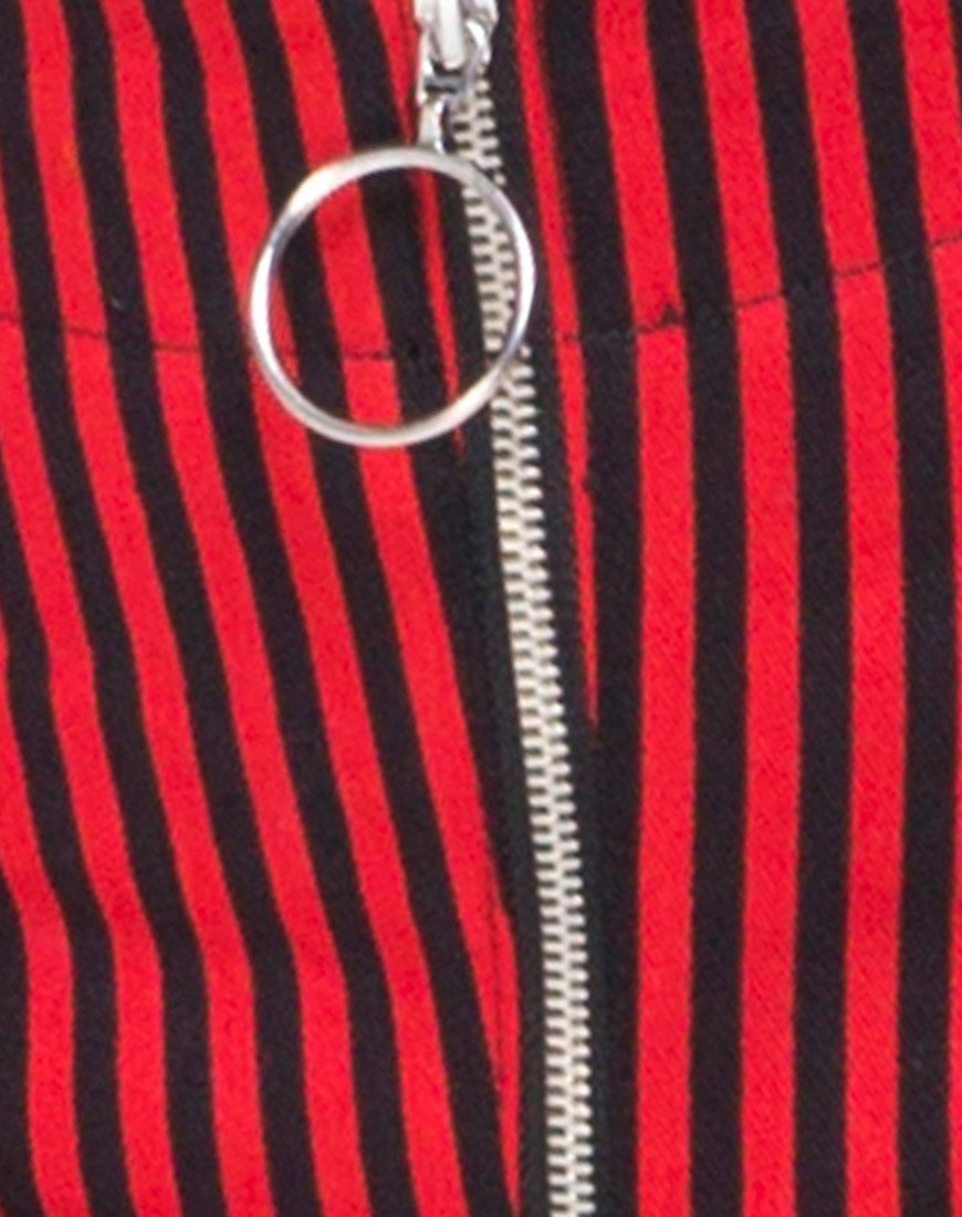 Immagine di Jolim Pantalone in Mini Stripe Rosso e Nero