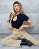 Immagine di Jose Crop Top in Polycrepe Nero