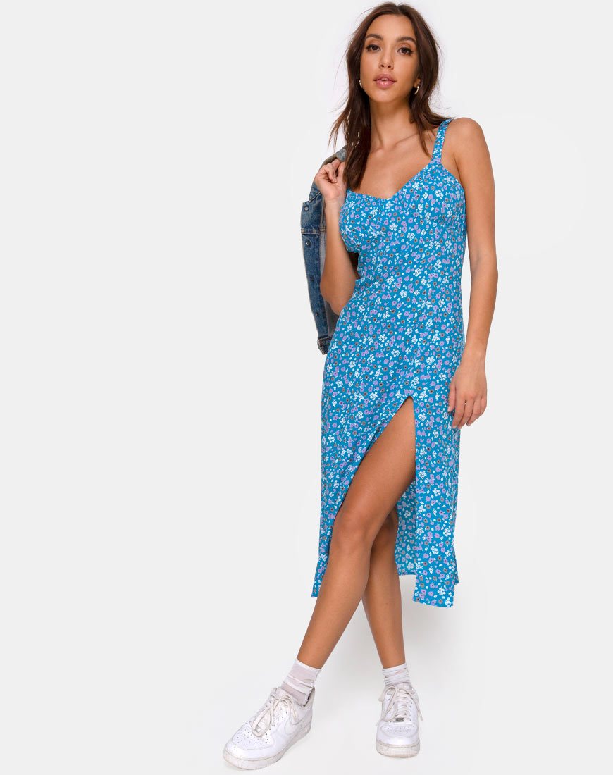 Immagine di Jova Midi Dress in Bloom Baby Blue