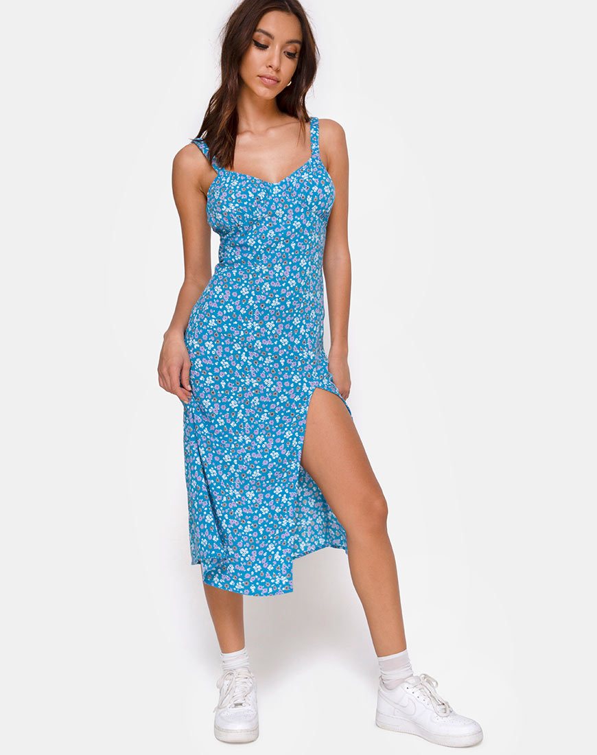 Immagine di Jova Midi Dress in Bloom Baby Blue