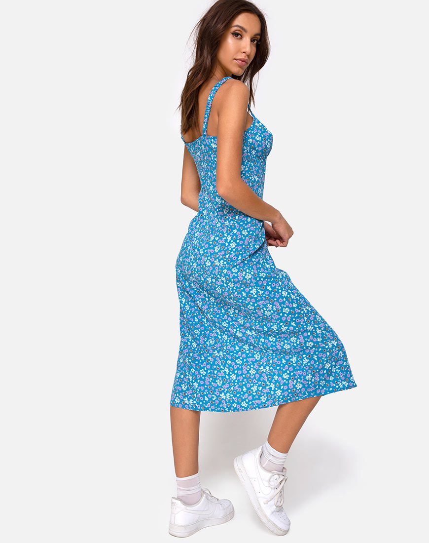 Immagine di Jova Midi Dress in Bloom Baby Blue