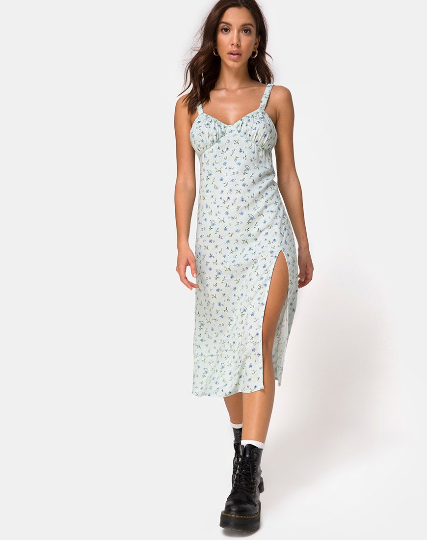 Immagine di Jova Midi Dress in Pretty Petal Green