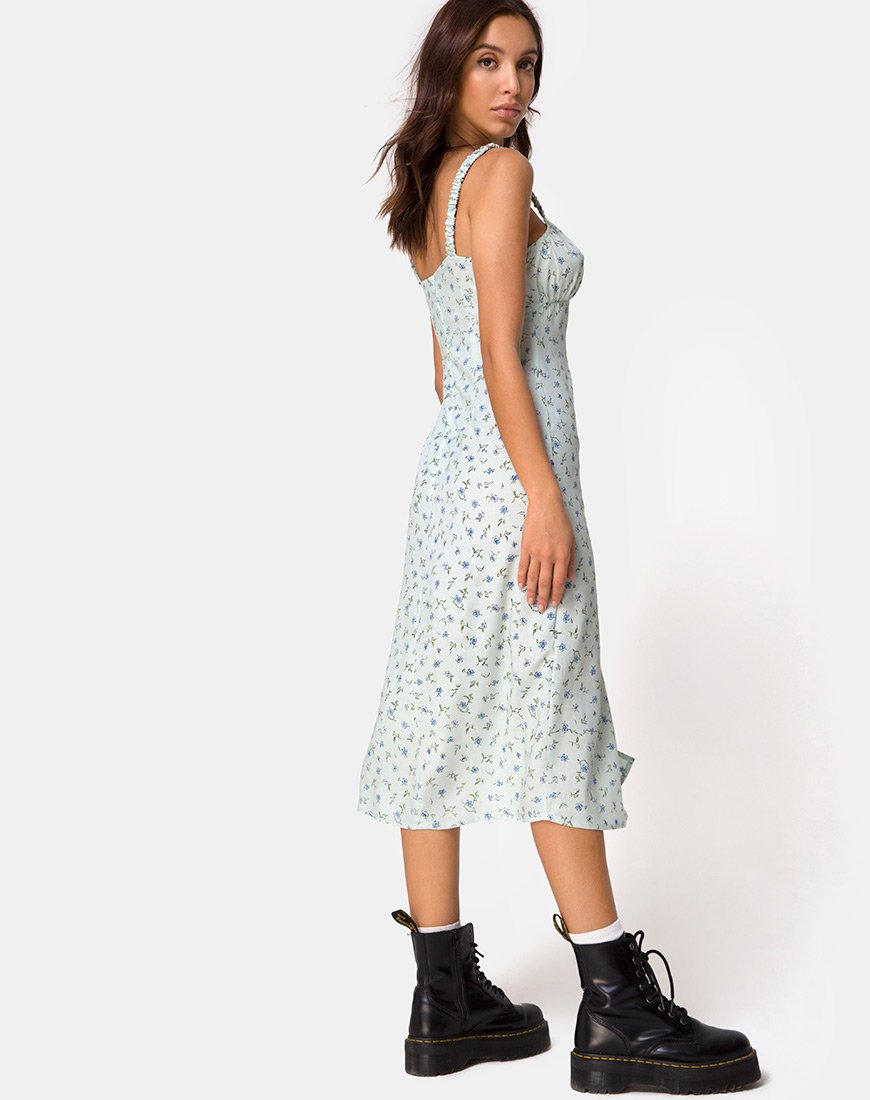 Immagine di Jova Midi Dress in Pretty Petal Green