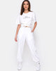 Immagine di Jubie Cargo Trouser in Bianco Drill