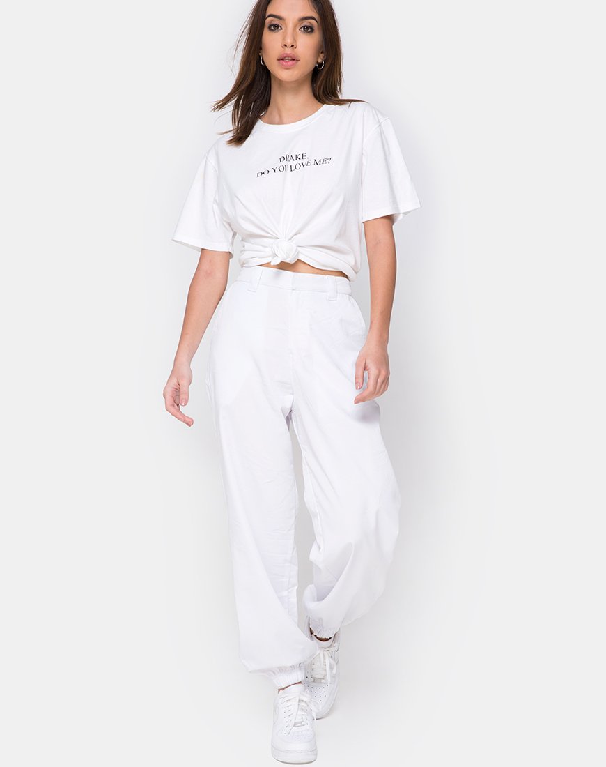 Immagine di Jubie Cargo Trouser in Bianco Drill