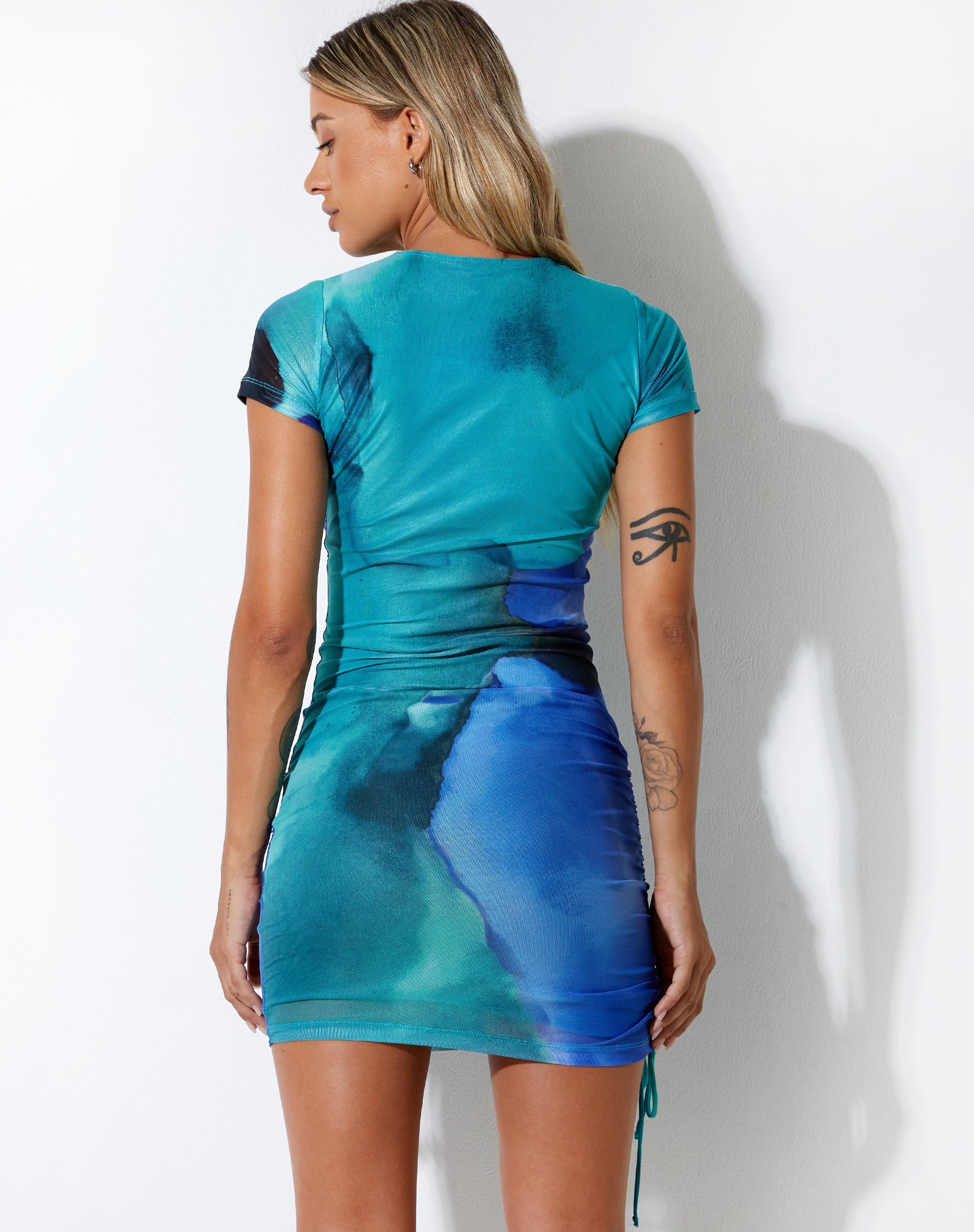 immagine di Julep Mini Dress in Fluid Watercolour Wash