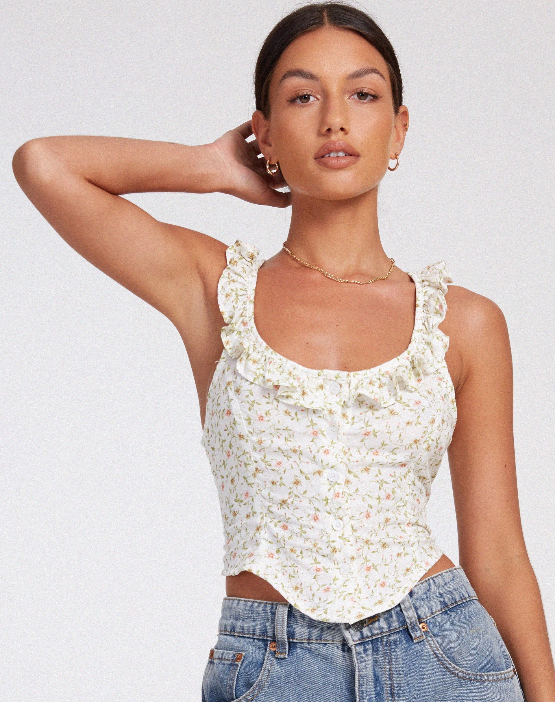 immagine di Julka Cami Top in Pretty Petal Ivory