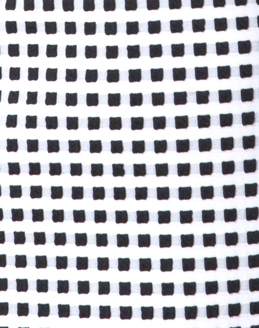 Immagine di Junice Dress in Gingham Avorio Nero