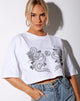 Immagine di Kai Tee in bianco Yin Yang Dragon Embro