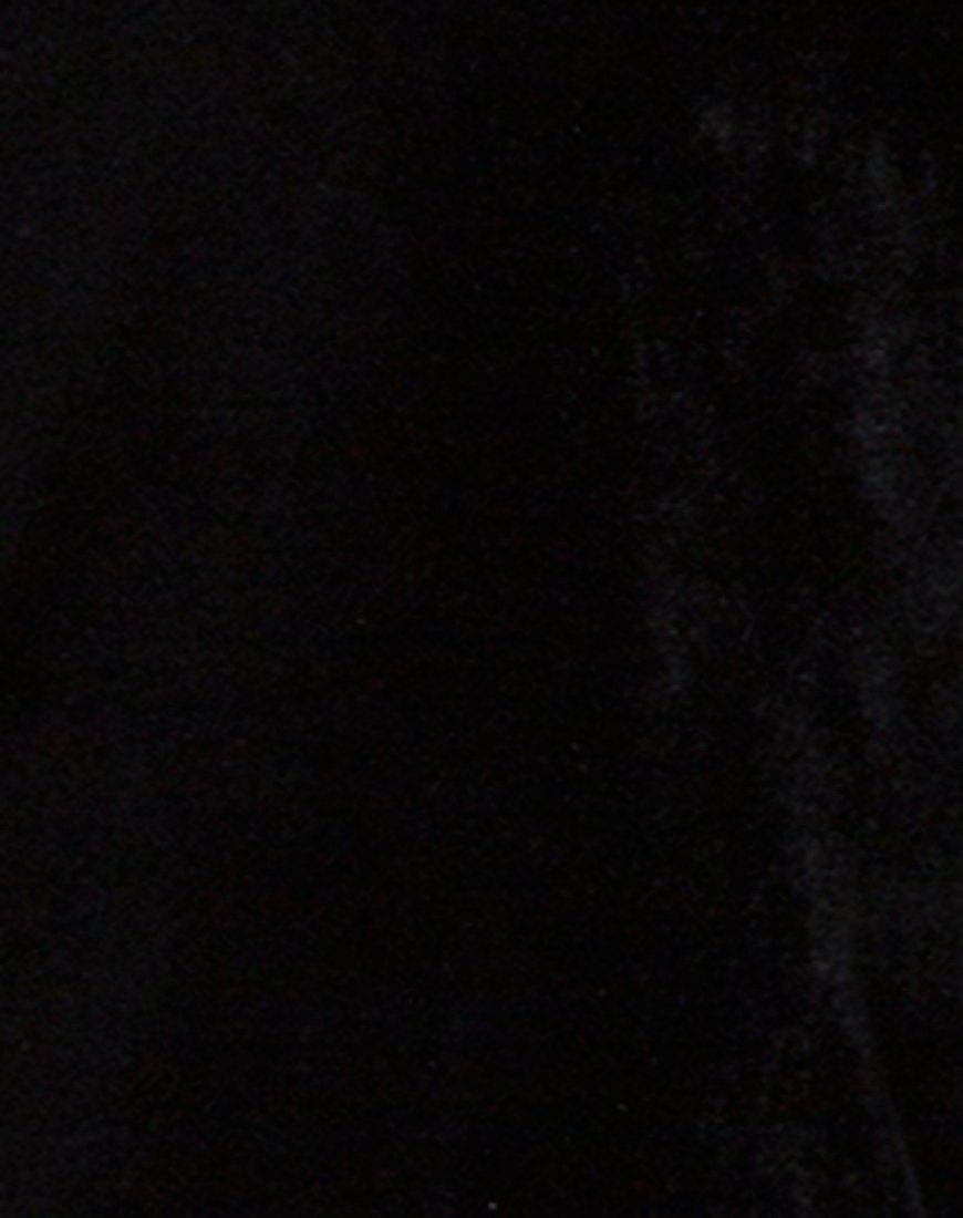 Immagine di Kaido One Shoulder Bodycon Dress in Velvet Diamond Black