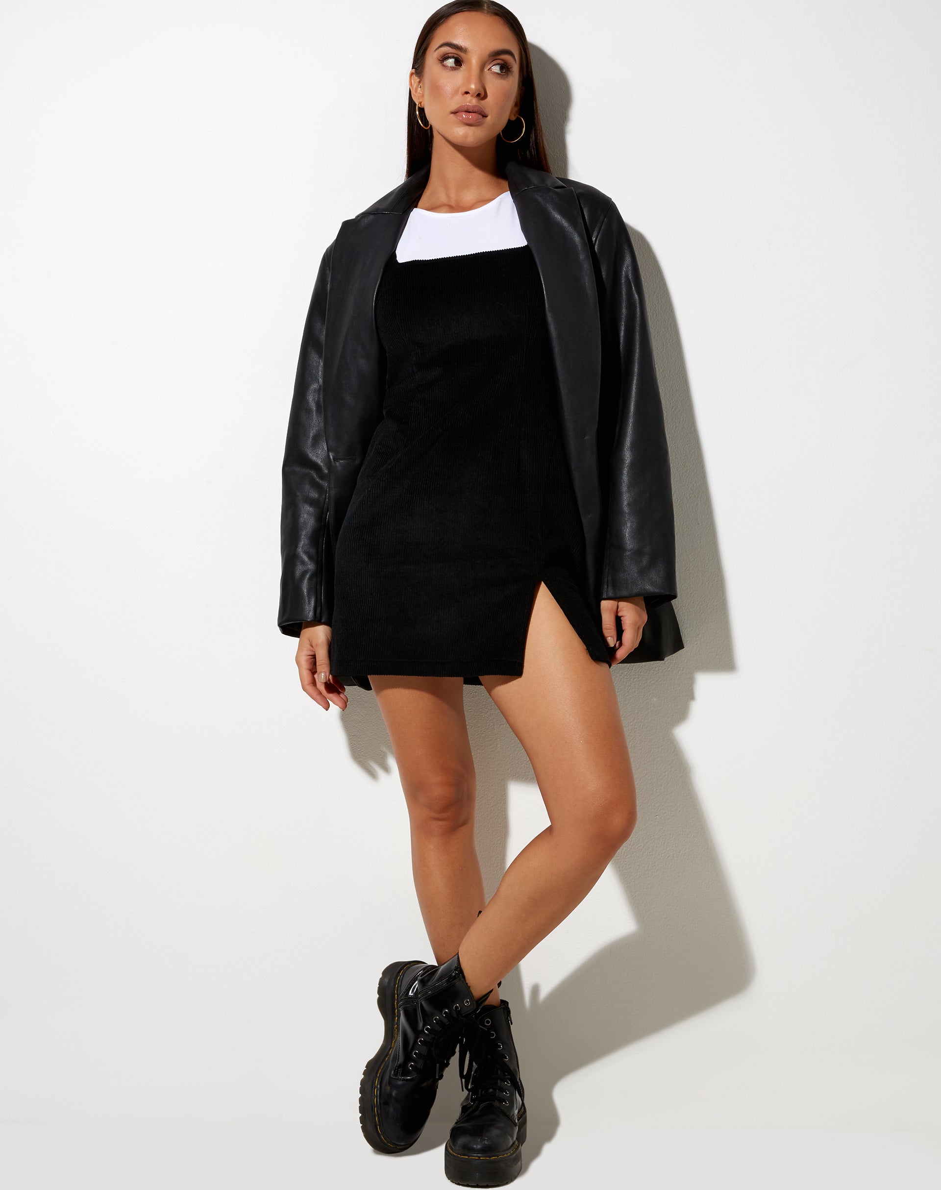 Immagine di Kaja Mini Dress in Corda Nero