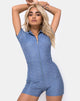 Immagine di Kajoon Playsuit in Denim Blu Hot Fix