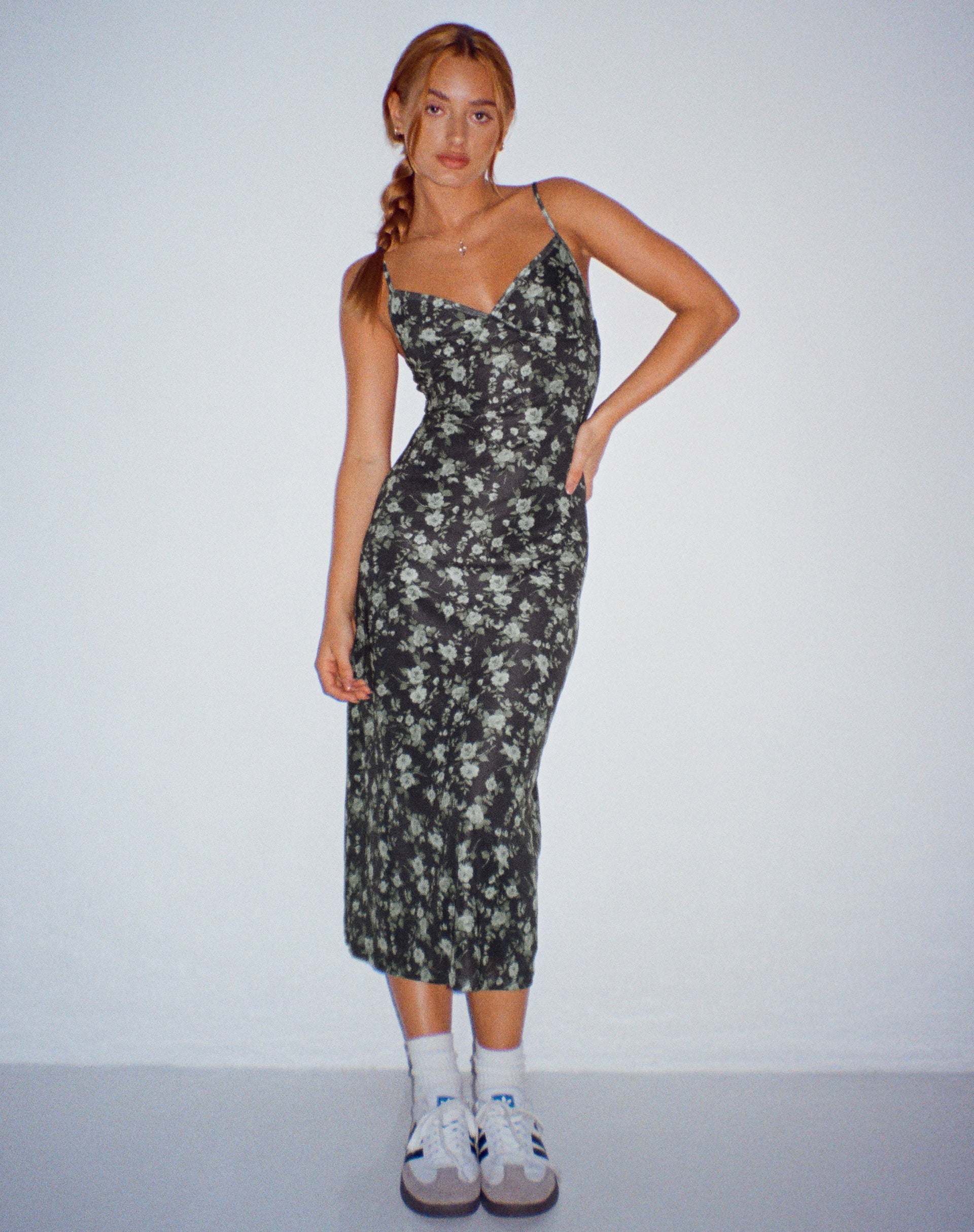 immagine di Kalana Maxi Dress in Verde Floreale