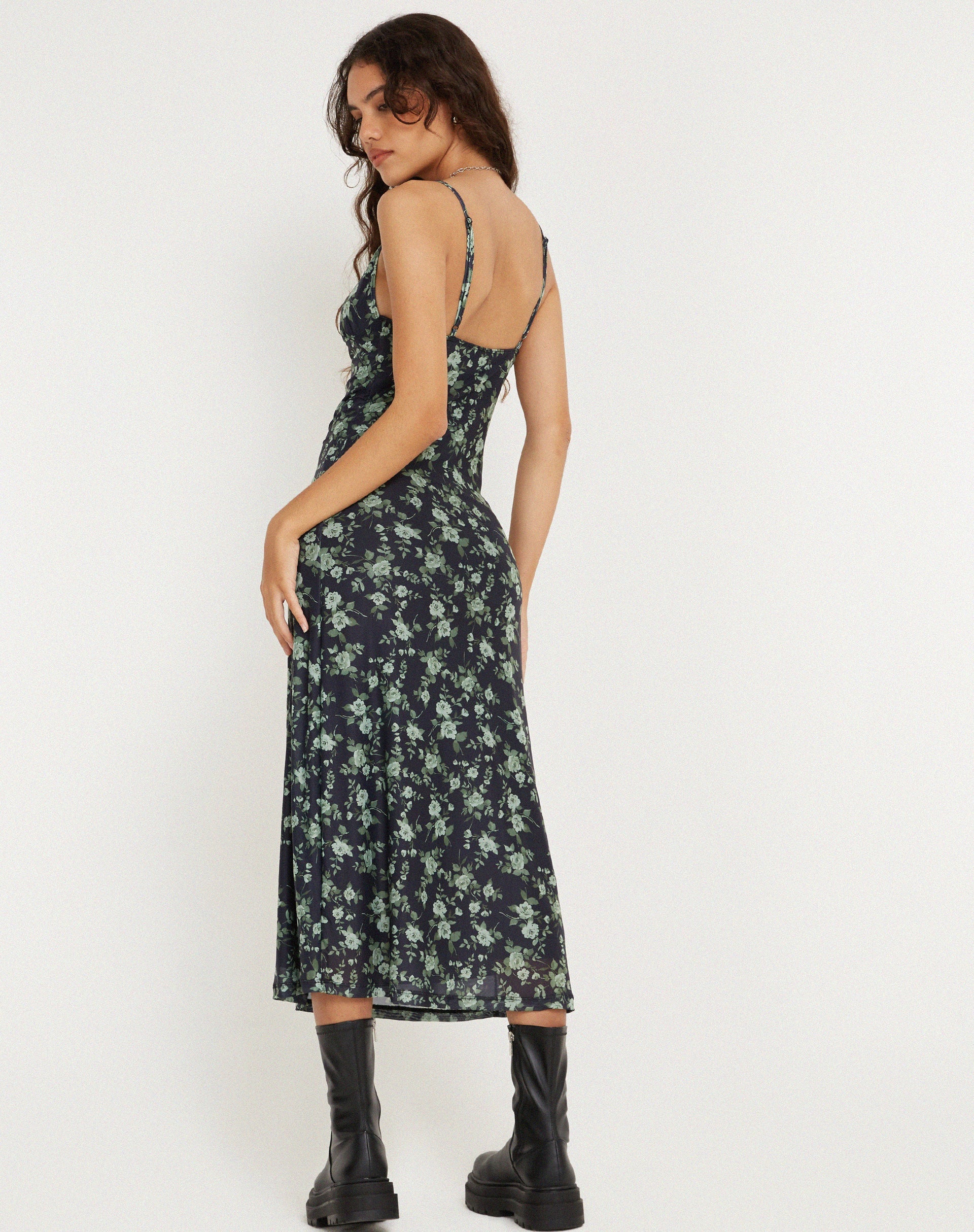 immagine di Kalana Maxi Dress in Verde Floreale