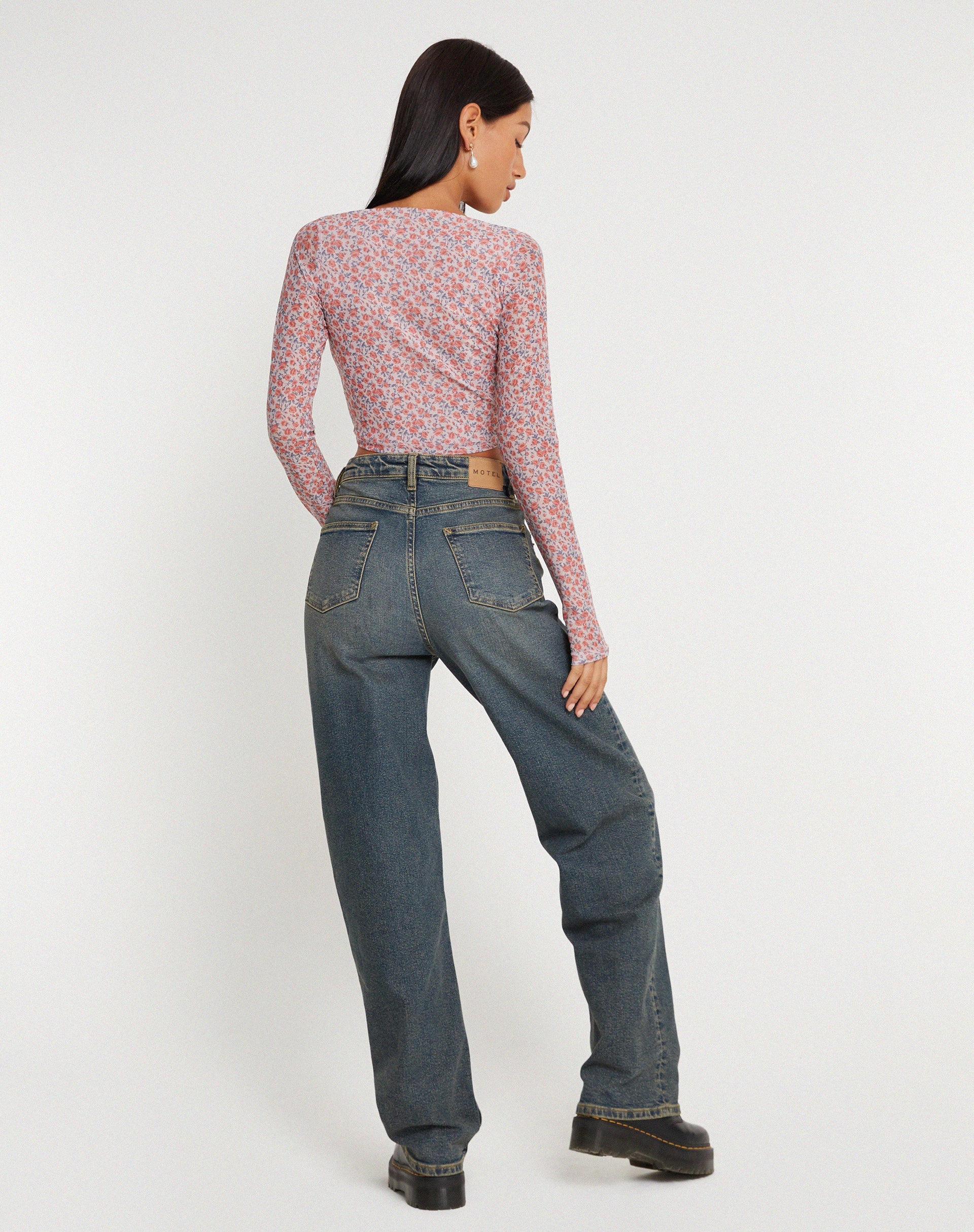 immagine di Kalisha - Top a maniche lunghe in rosa primaverile - Dusty Pink