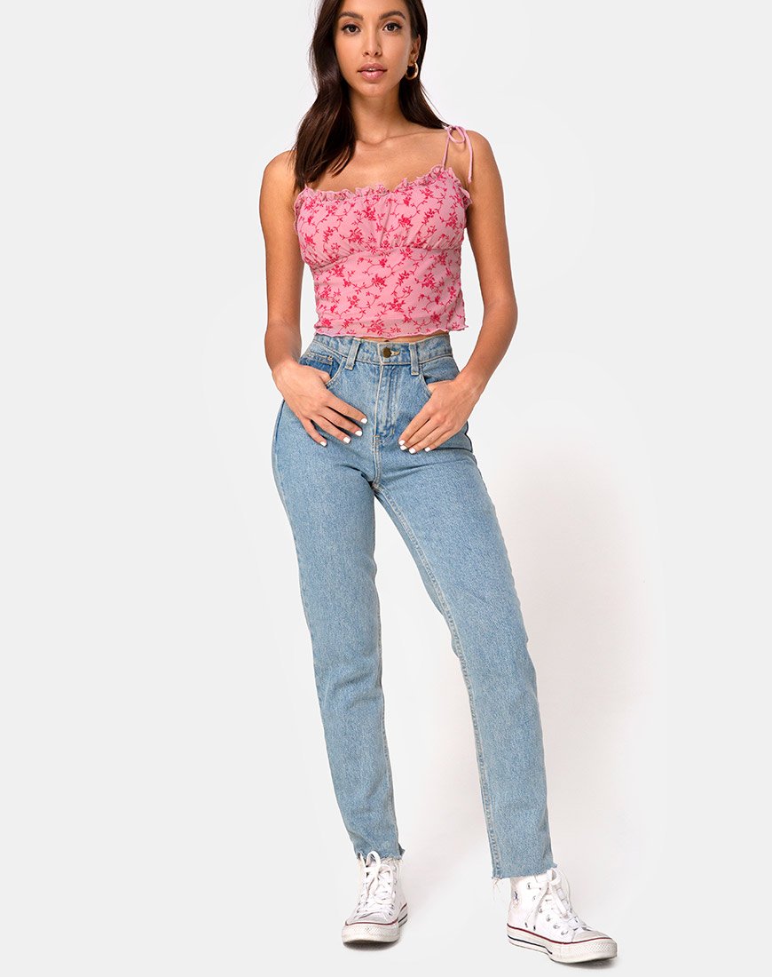 Immagine di Kalsi Top in Love Bloom Pink Flock