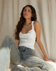 immagine di Kanaya Top in Satin Ivory