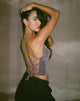 immagine di Kaori Gilet Top in Charcoal