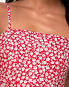 Rosa Ditsy Rosso