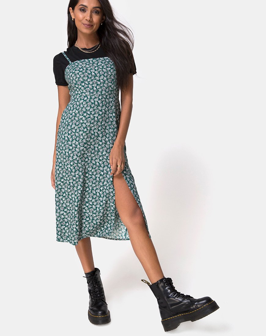 Immagine di Kaoya Midi Dress in Floral Bloom Verde