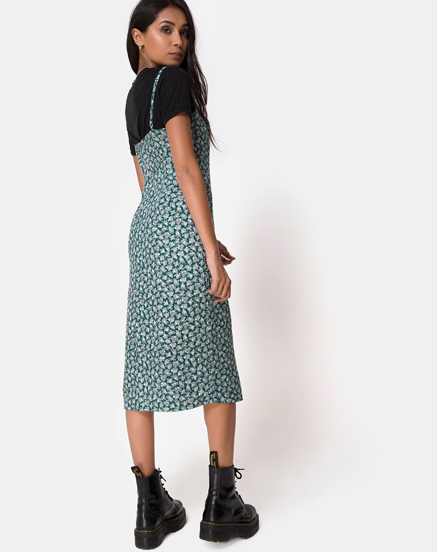 Immagine di Kaoya Midi Dress in Floral Bloom Verde