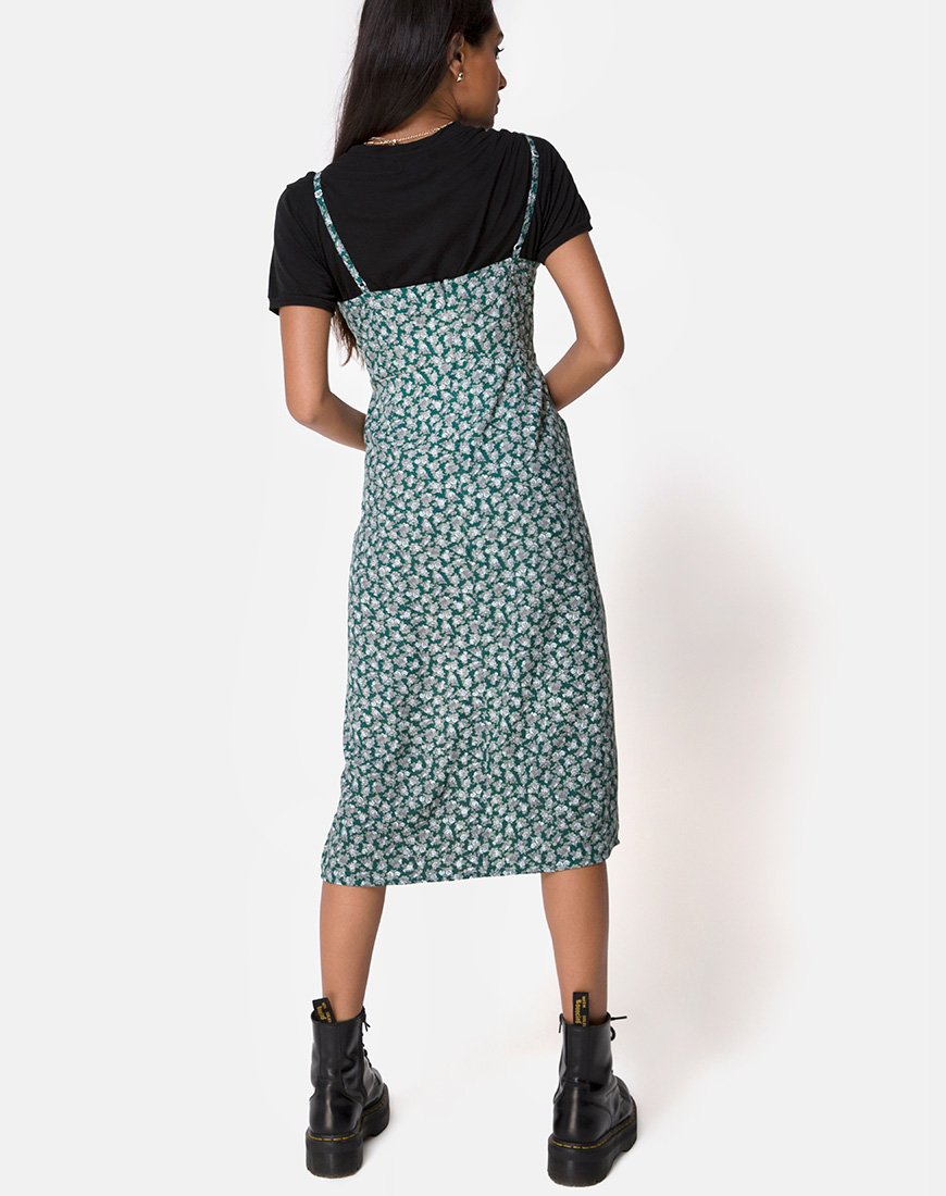 Immagine di Kaoya Midi Dress in Floral Bloom Verde